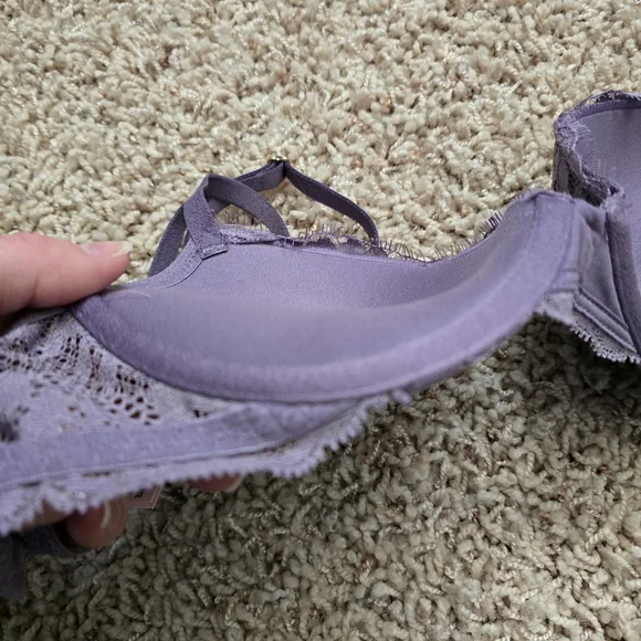 Women's Victoria's Secret Dream Angels Push Up Purple Lace Bra - 32b - Picture 11 of 13